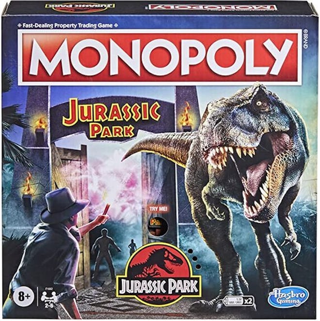 Hasbro Gaming Monopoly: Jurassic Park Edition Board Game for Kids Ages 8 and Up
