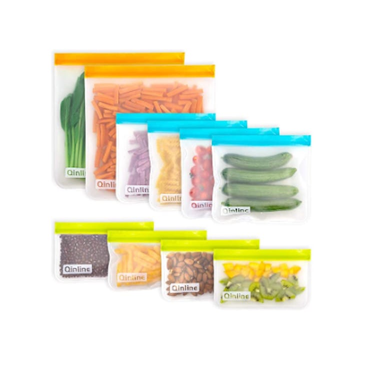 Qinline Reusable Food Storage Bags (10-Pack)