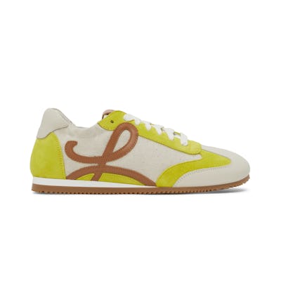 Loewe Beige & Yellow Ballet Runner Sneakers