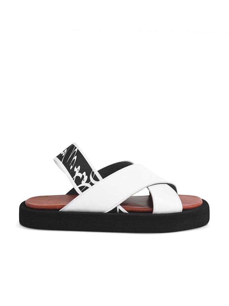 White Uri Sandals