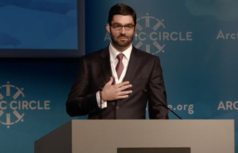 Scott Borgerson at the 2014 Arctic Circle conference.