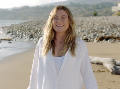 Meredith on the beach in "Greys Anatomy' from Season 17