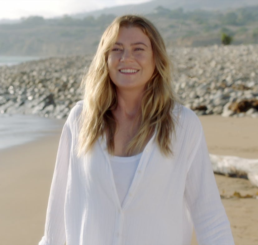 Meredith on the beach in "Greys Anatomy' from Season 17
