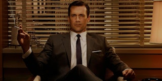 Mad Men's Don Draper, often depicted as a stereotype of masculine norms