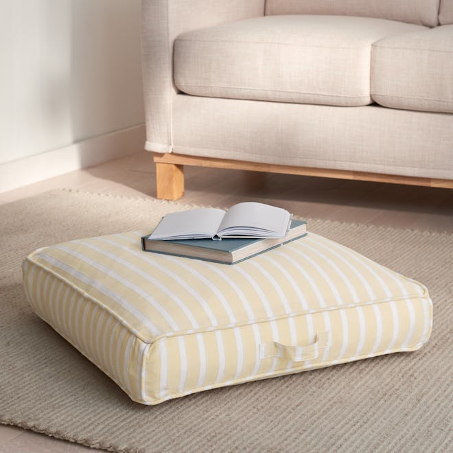 Chambray Stripe Indoor Floor Cushion