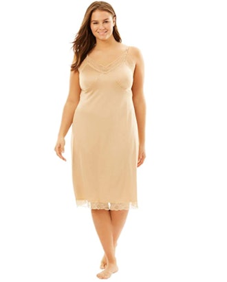 Comfort Choice Plus Size Double Skirted Full Slip