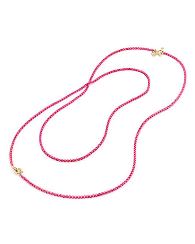 Bel-Aire Adjustable Enamel Chain Necklace