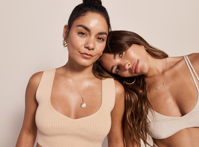 Vanessa Hudgens and Madison Beer poising for their new skin care brand Know Beauty