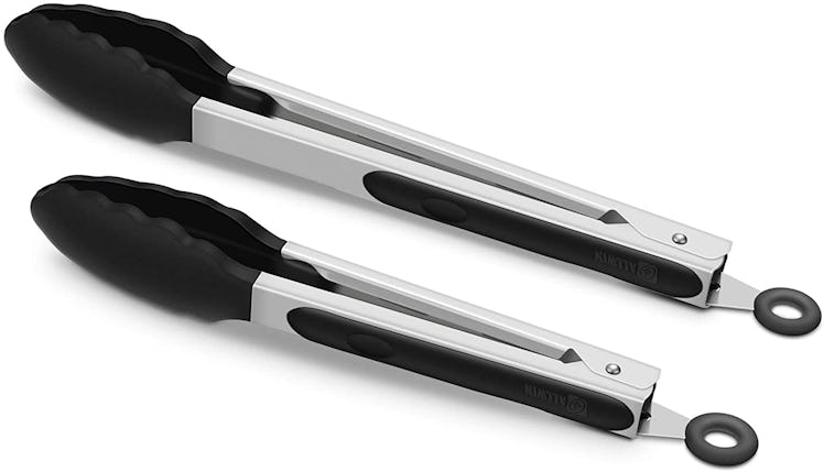 Black Kitchen Tongs (2 Pack)