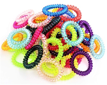 79STYLE Spiral Coil Hair Ties (50-Pack)