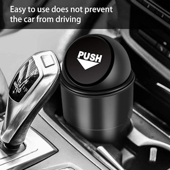 YIOVVOM Vehicle Automotive Cup Holder Garbage Can