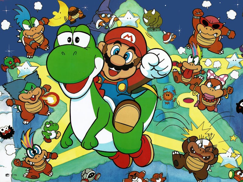 nintendo super mario world poster