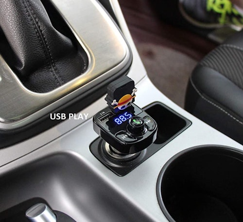 LIHAN Wireless Bluetooth FM Transmitter and USB Charger