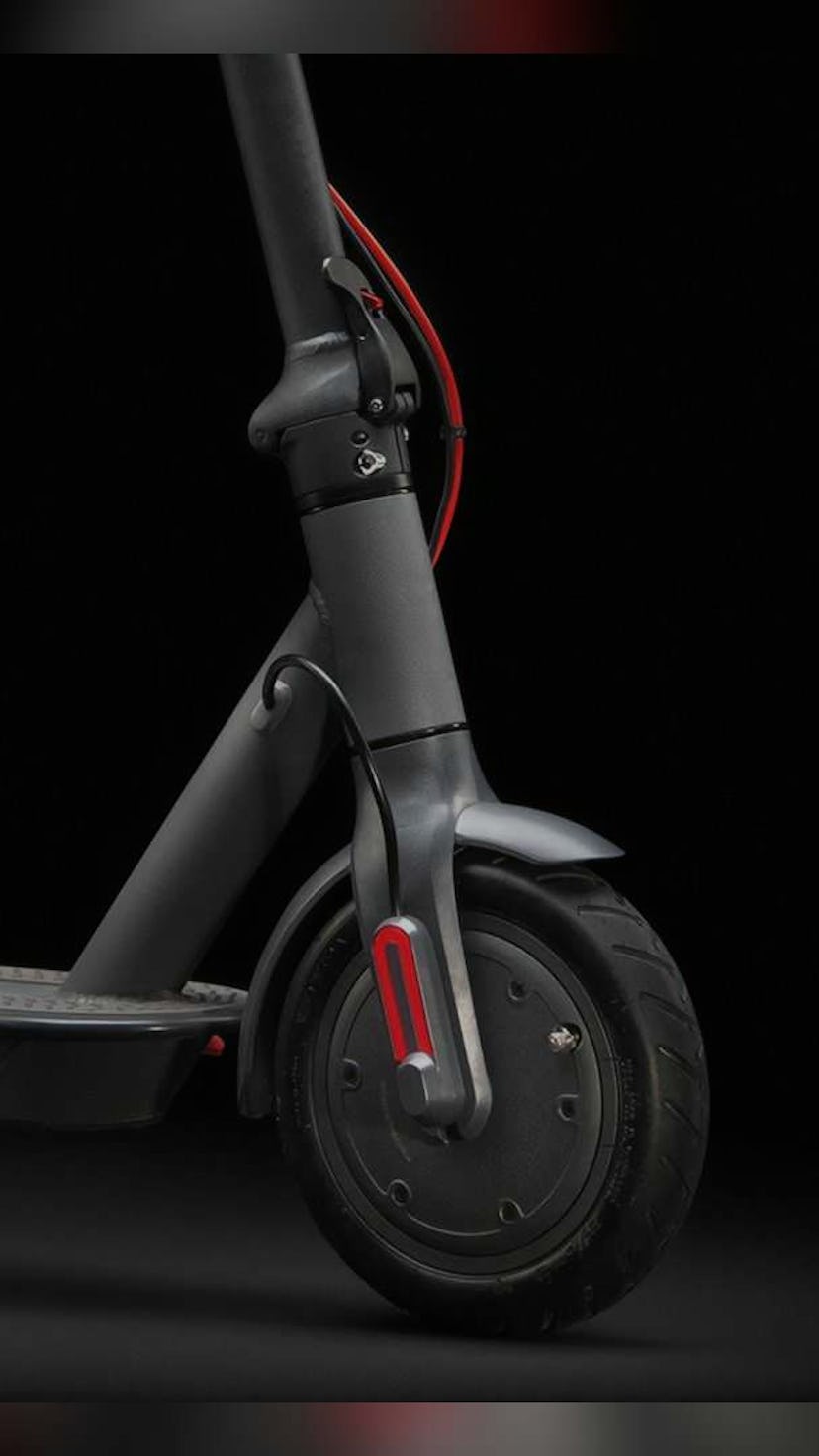 A closer look at the motor of the Pro-I Evo. Electric scooter. E-scooter. EV. EVs. Electric vehicles...