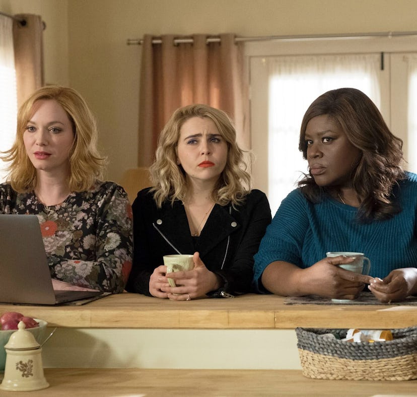Christina Hendricks, Retta, and Mae Whitman in "Good Girls."