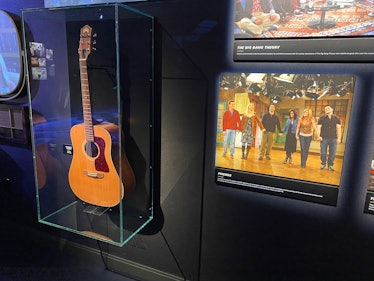 Phoebe's guitar from 'Friends' is on display at the Warner Bros. Studio Tour in Hollywood. 