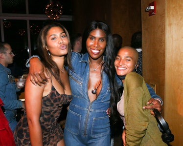 Leyna Bloom, Honey Dijon, and Indya Moore at Madonna’s party at the Standard