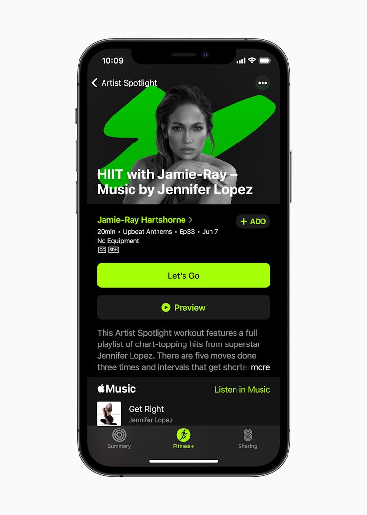 Here's where to find Apple Fitness+ Artist Spotlight workouts from stars like Jennifer Lopez.