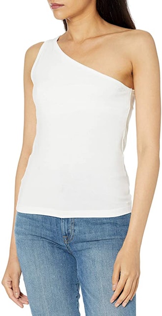 The Drop Payton Asymmetric Fitted One-Shoulder Top