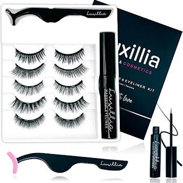 Luxilia Magnetic Eyelashes & Eyeliner Kit (5 Pairs)