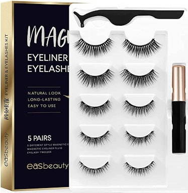 easbeauty Magnetic Eyeliner & Eyelashes Kit (5 Pairs)