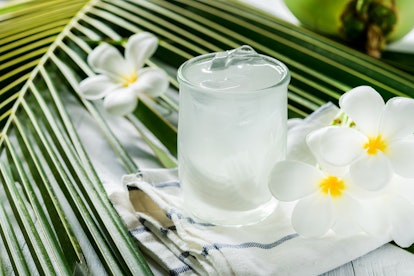 A coconut water cocktail is low in sugar and perfect for summer sipping.