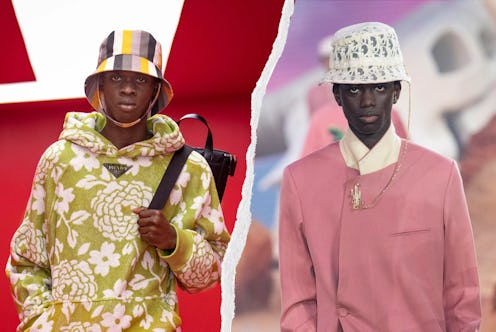From Prada to Dior, see the '90s headwear trend that was all over the Spring 2022 runways at Men's F...