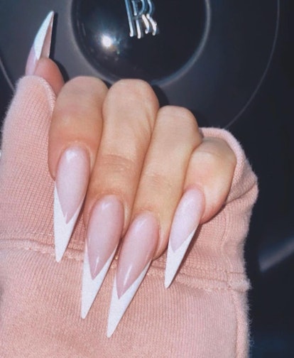 khloe kardashian french manicure