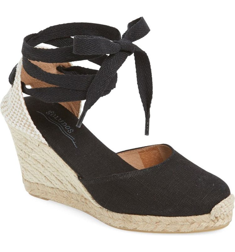 Wedge Lace-Up Espadrille Sandal