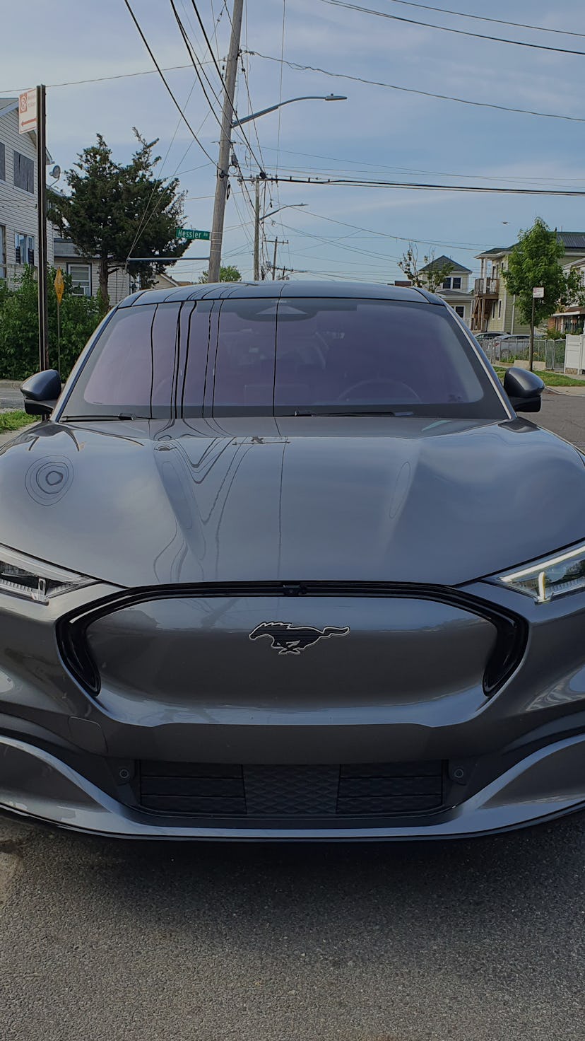 Ford Mustang Mach-E First Edition AWD Carbonized Gray front view