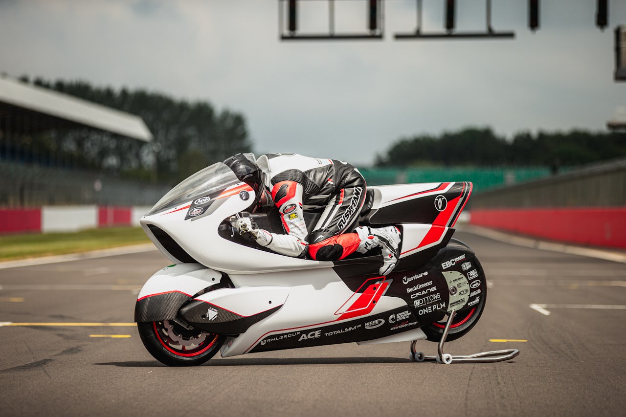This 250mph electric motorbike has a massive hole in it