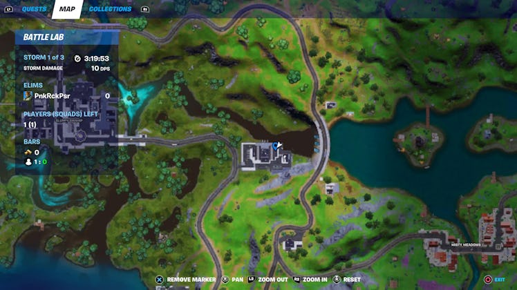 fortnite doomsday guide location map