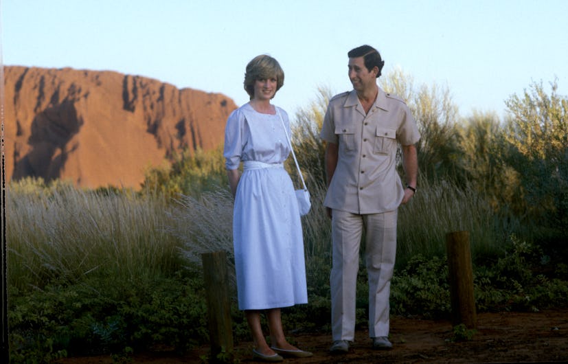 Prince Charles, Prince of Wales, and Diana, Princess of Wales, visit Australia, Visit to Ayers Rock ...