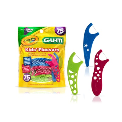 GUM Crayola Kids’ Flossers (75-Count Six-Pack)