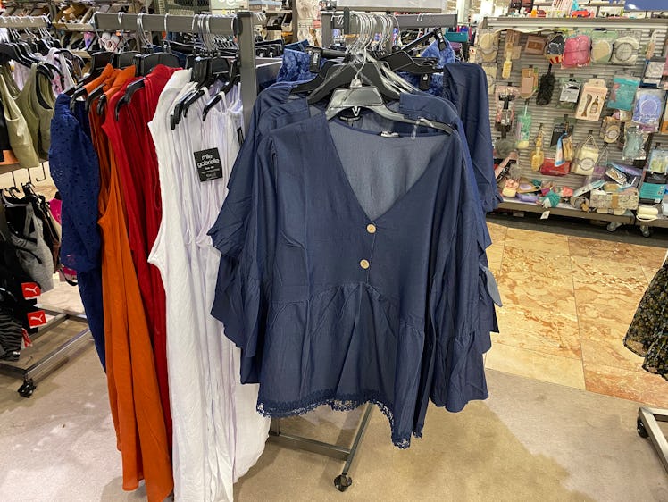 Plus-size clothing in Macy's backstage at Macy's