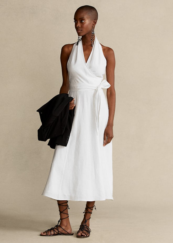 Linen Halter Dress