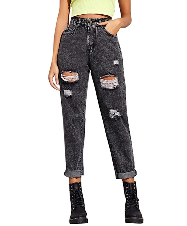 SweatyRocks Ripped Boyfriend Jean