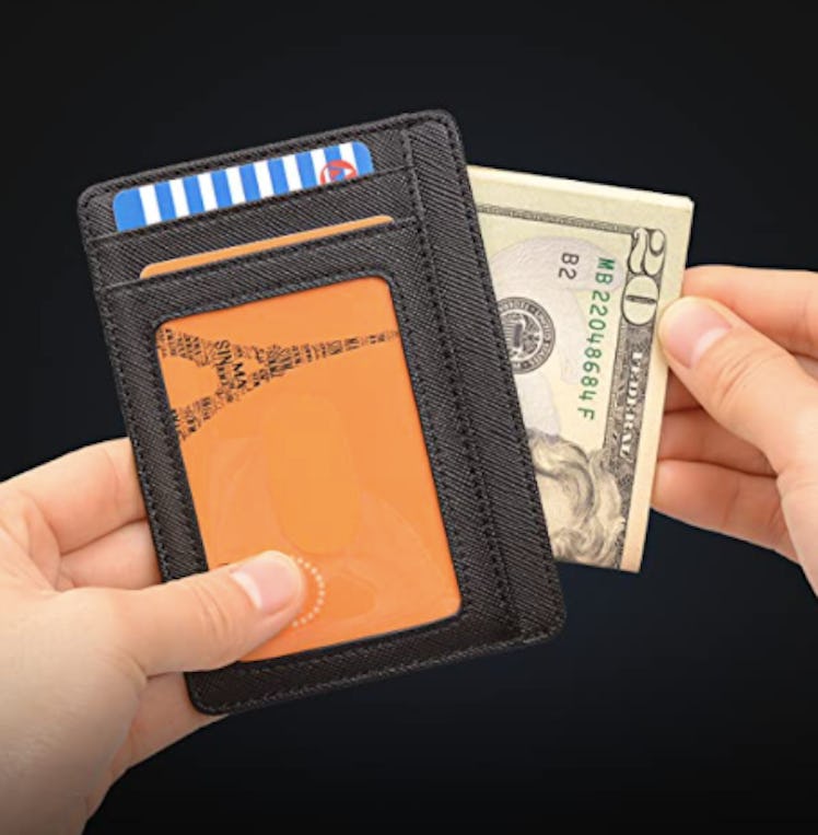 Buffway Slim Minimalist Front Pocket Wallet 