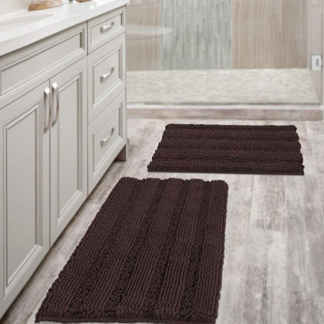 H.VERSAILTEX Extra Thick Chenille Bath Rug