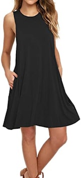 AUSELILY Pleated Tank Dress