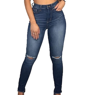 Annystore High-Waist Skinny Jeans