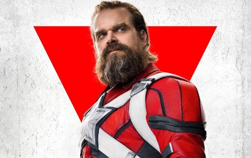 David Harbour appears as Red Guardian in a character poster for Marvel's 'Black Widow.'