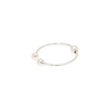 Sterling Silver Ball Faux Hoop Nose Ring