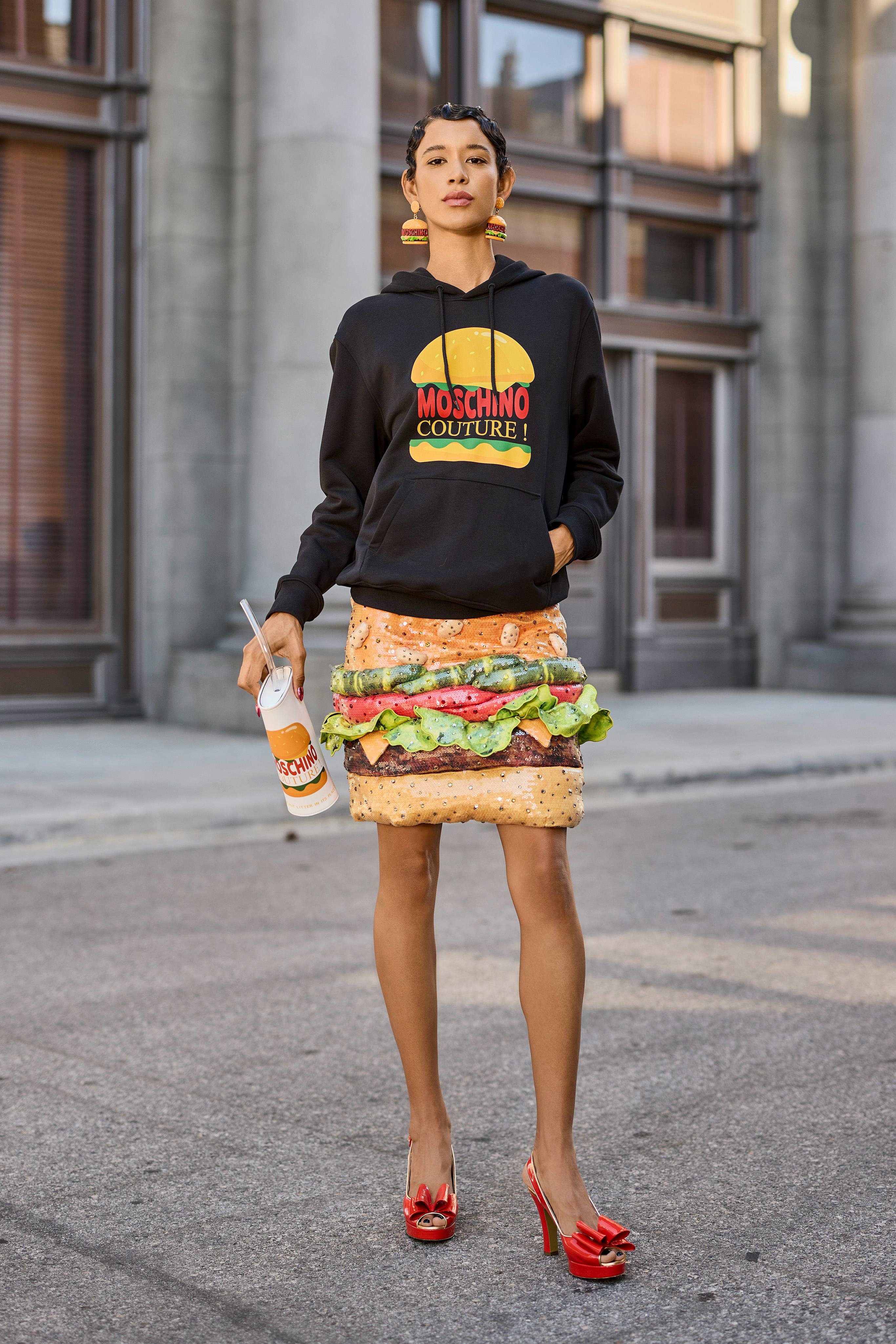Moschino's Resort 2022 Collection Includes Katy Perry's Burger Dress