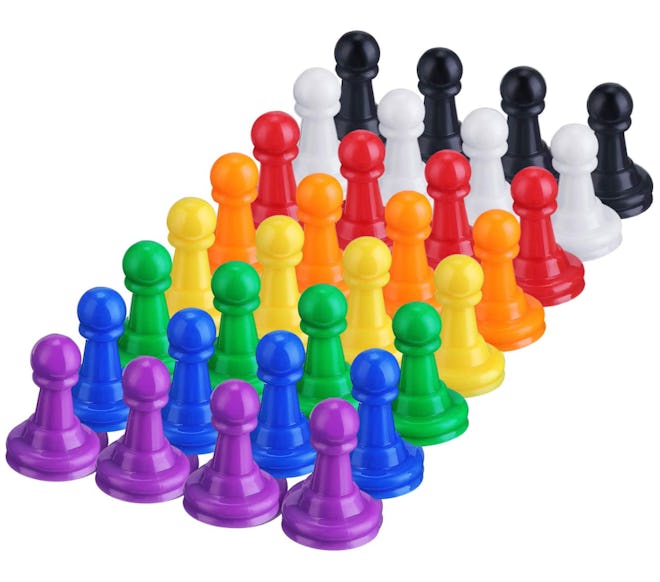 Shappy Multicolor Plastic Pawns (32 Count)