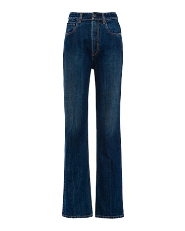 Indigo Denim Five-Pocket Jeans