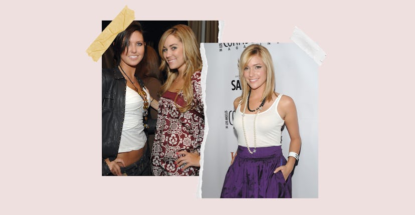 The Hills stars Audrina Patridge, Lauren Conrad, and Kristin Cavallari in iconic '00s fashion.