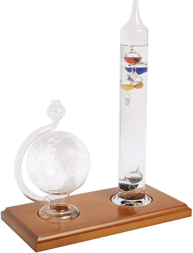 AcuRite Galileo Thermometer with Glass Globe Barometer