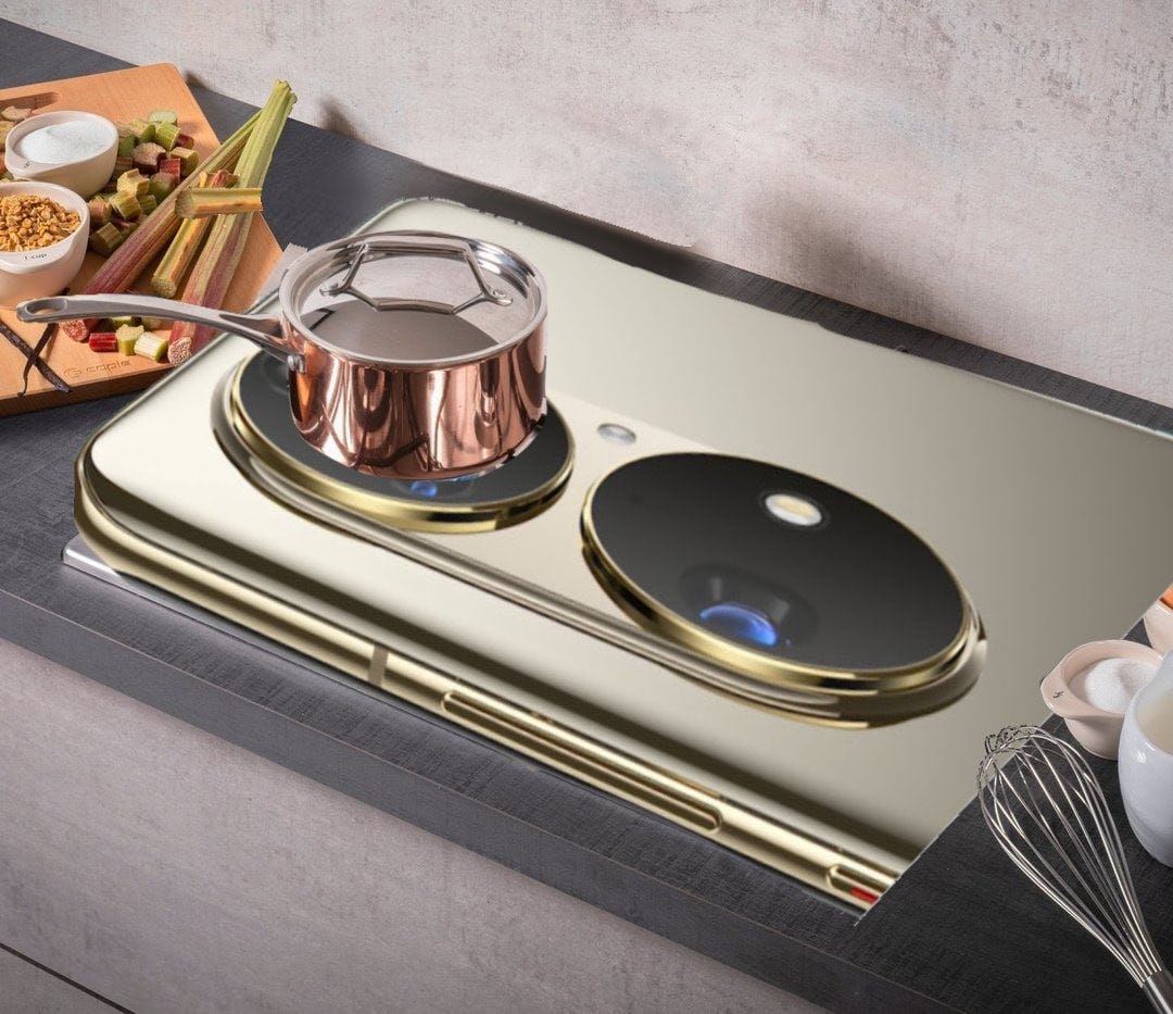 Huawei P50 camera bumps as cooker