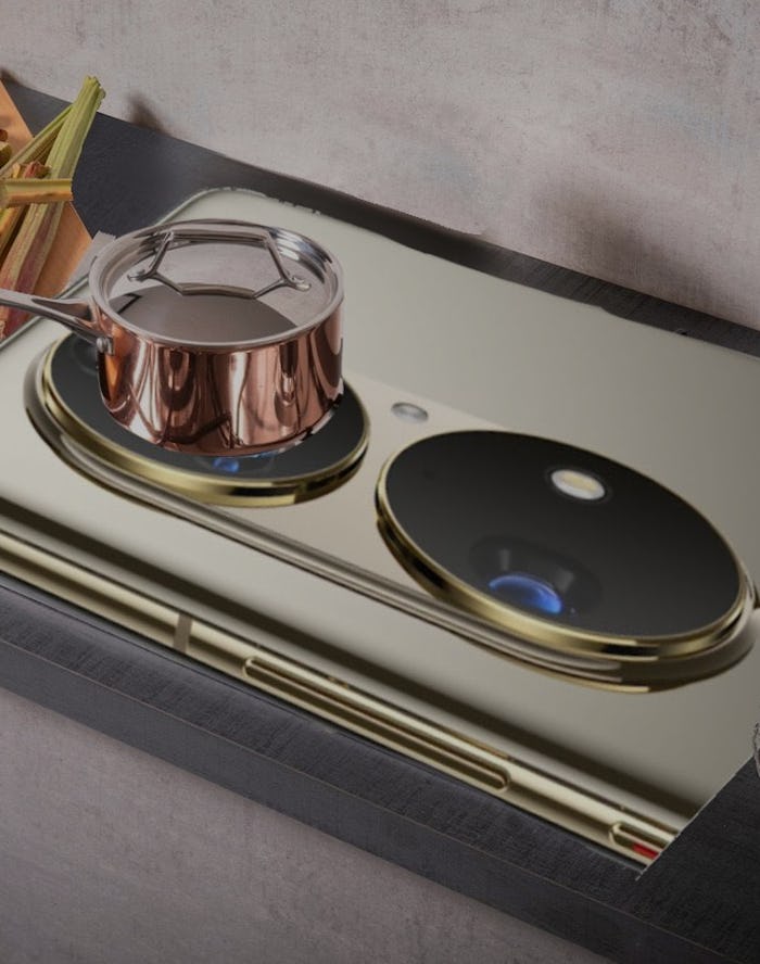 Huawei P50 camera bumps as cooker